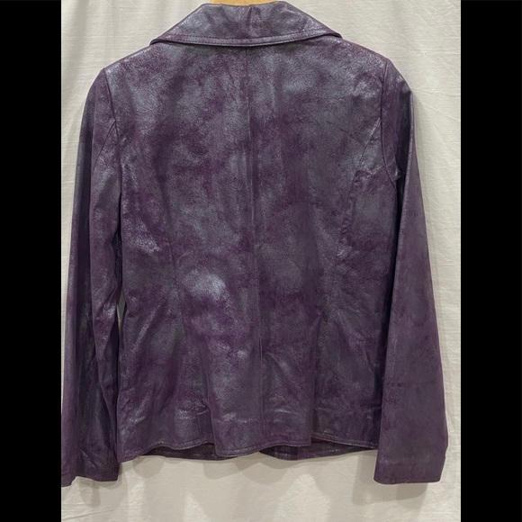 Alice Blue Leather Jacket - Picture 3 of 10